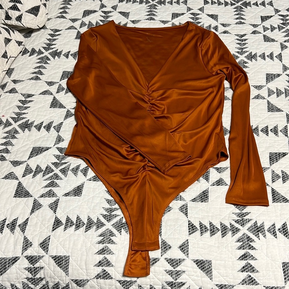A New Day V Neck Bodysuit